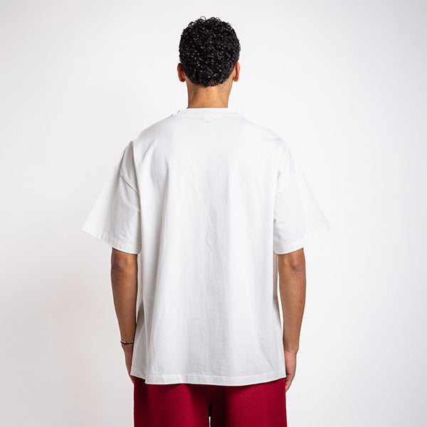 Handwritten logo tee burgundy