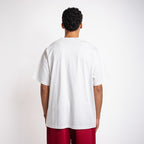 Square logo tee burgundy