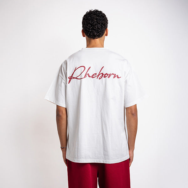 Handwritten Small Logo Tee Burgundy