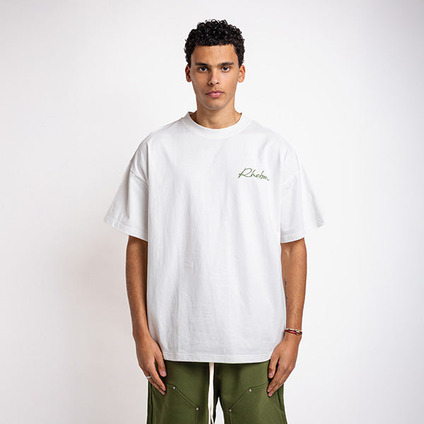 Handwritten Small Logo Tee Army Green