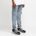 Raincoat fabric cargo pants Grey