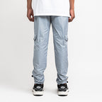 Raincoat fabric cargo pants Grey