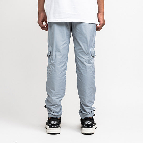 Raincoat fabric cargo pants Grey