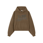 Love More Hoodie Dark Brown