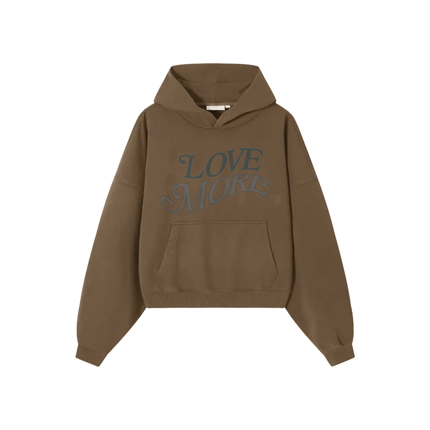 Love More Hoodie Dark Brown (PRE ORDER)