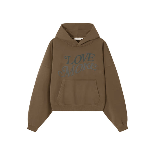 Love More Hoodie Dark Brown (PRE ORDER)
