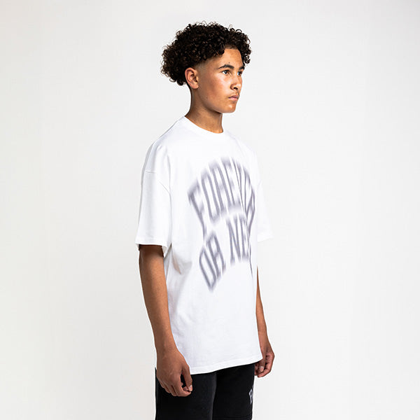 Blurry Forever or Never Tee White