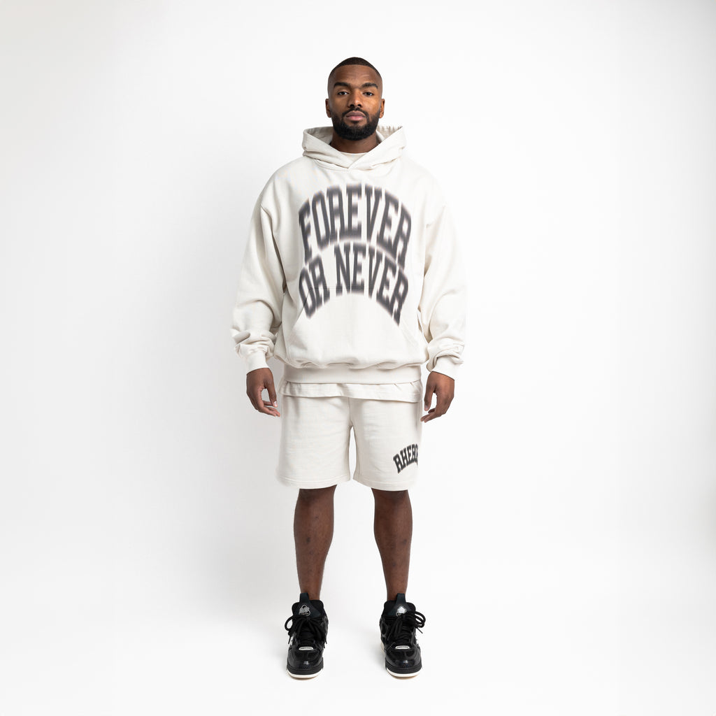 Forever Or Never Hoodie Vintage White