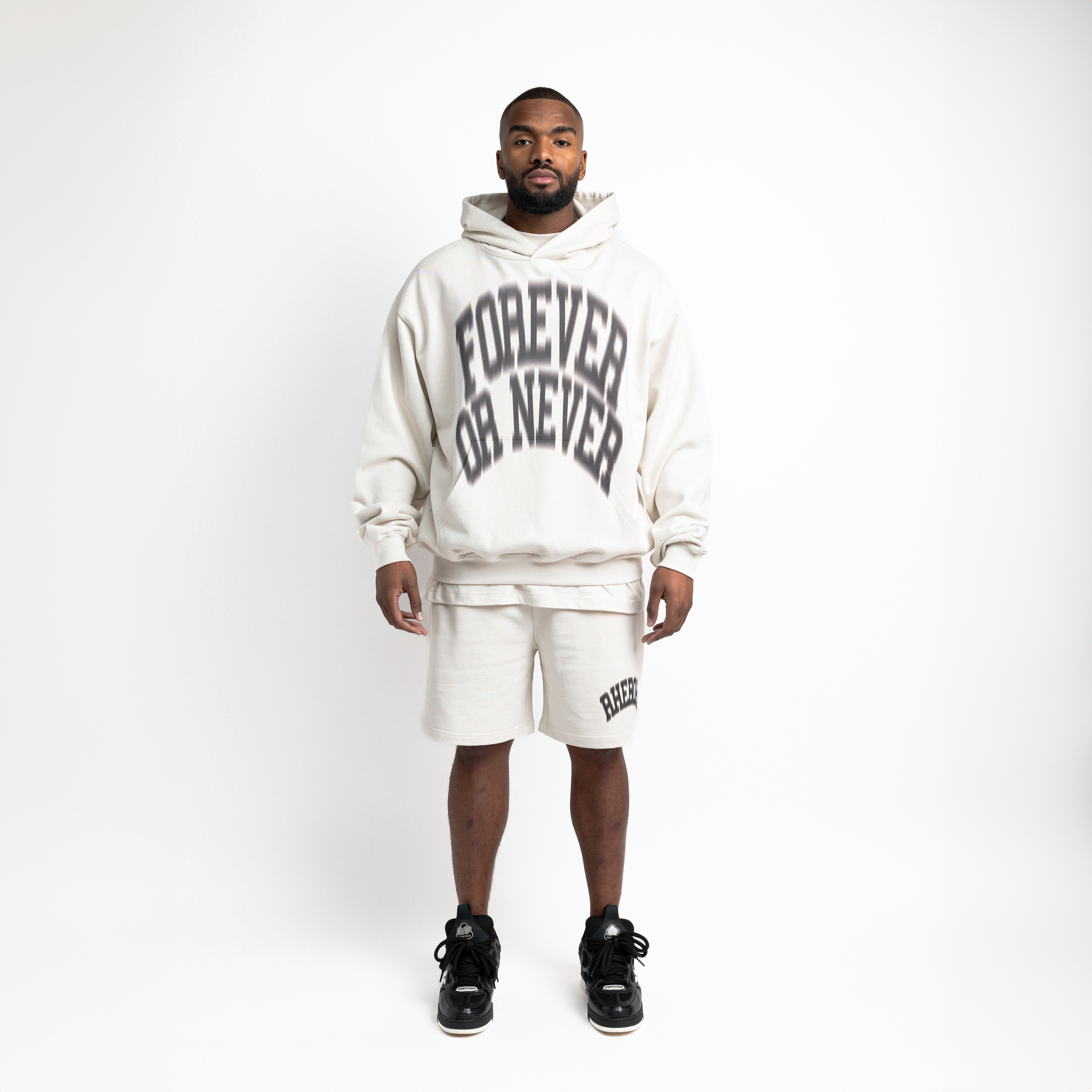 Forever Or Never Hoodie Vintage White