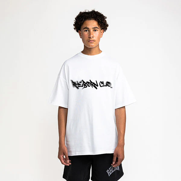 Graffiti Logo Tee White