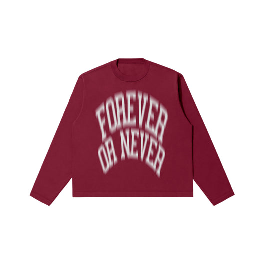 Forever Or Never Longsleeve Burgundy