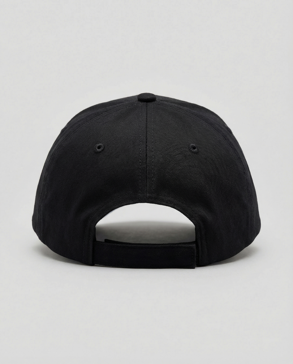 Handwritten Logo Nylon Baseball Cap in Black