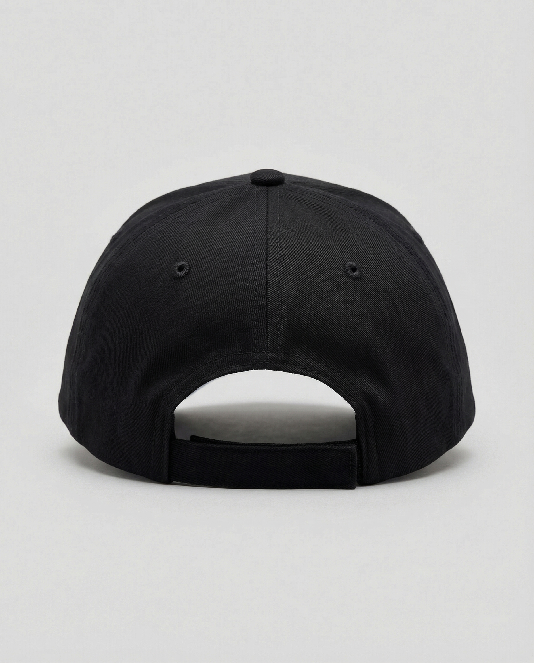 Handwritten Logo Nylon Baseball Cap in Black