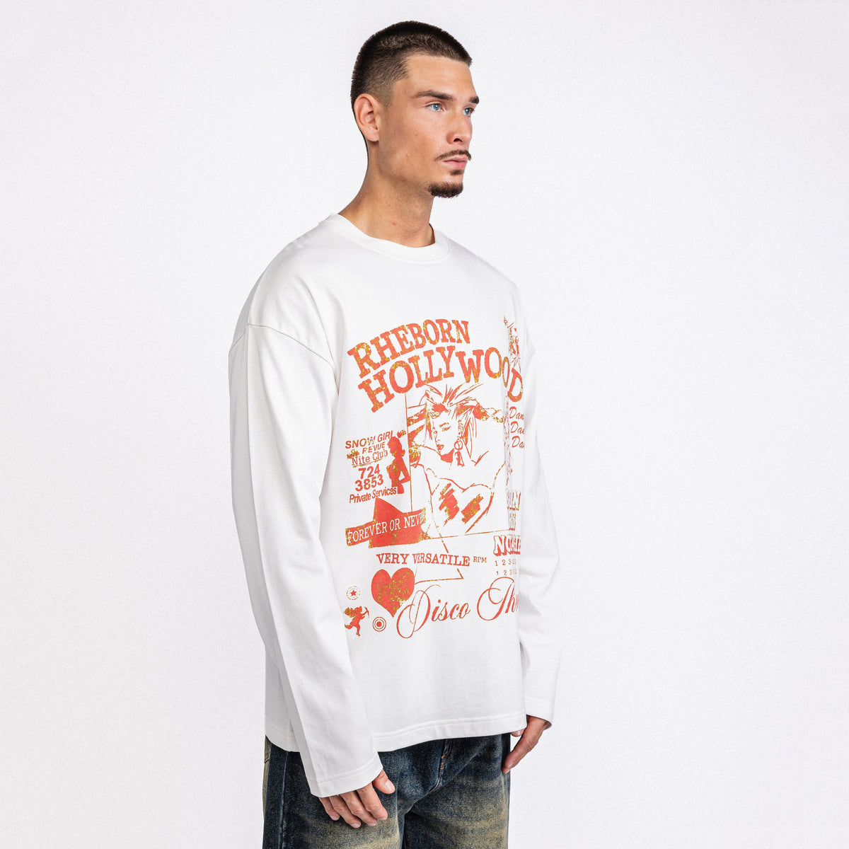Hollywood Longsleeve White (PRE ORDER)