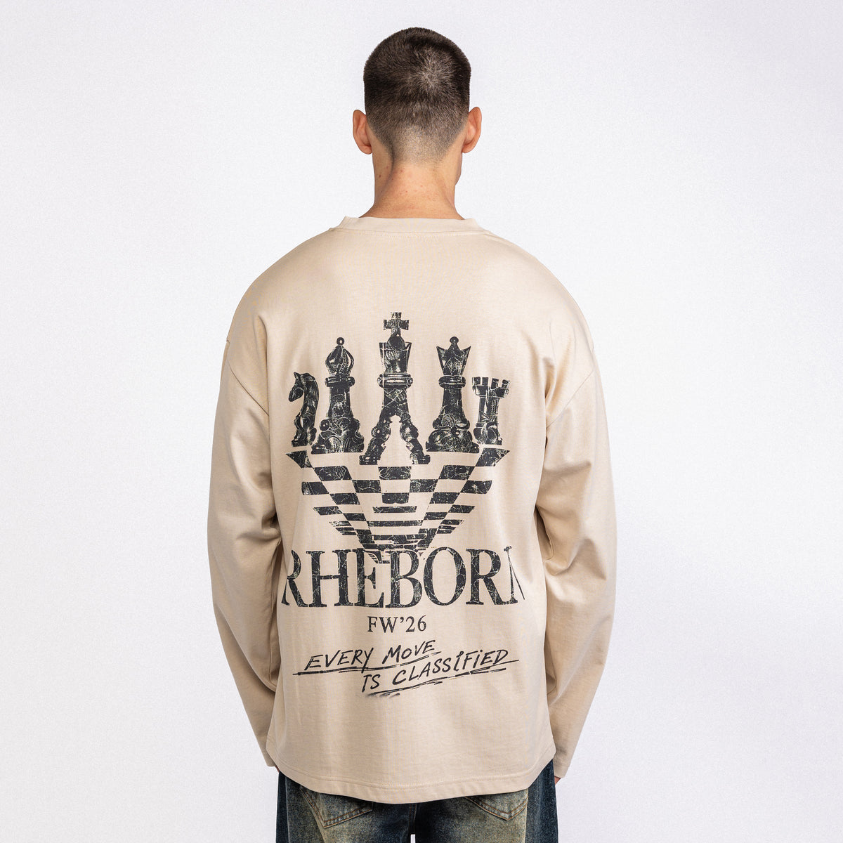 Chess Longsleeve Sand