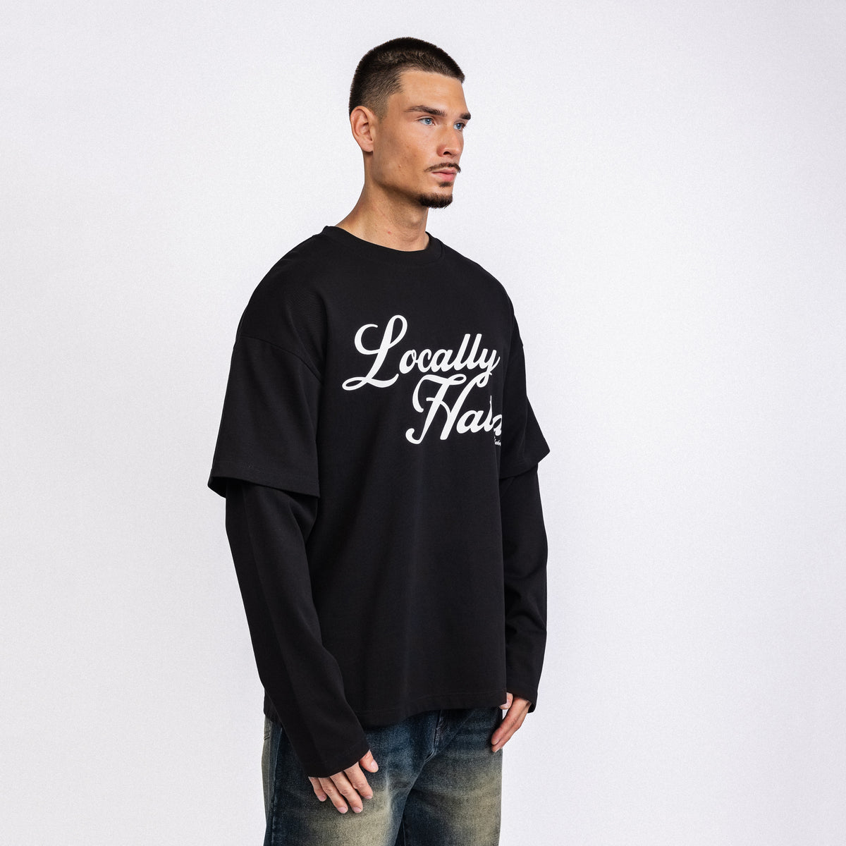 Locally Hated Double Layer Longsleeve Black (PRE ORDER)