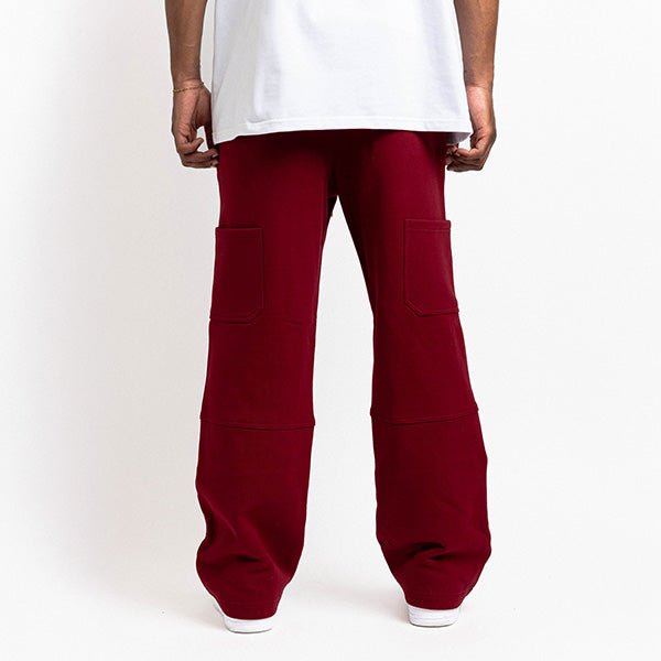 CARPENTER FLAIR JOGGER BURGUNDY