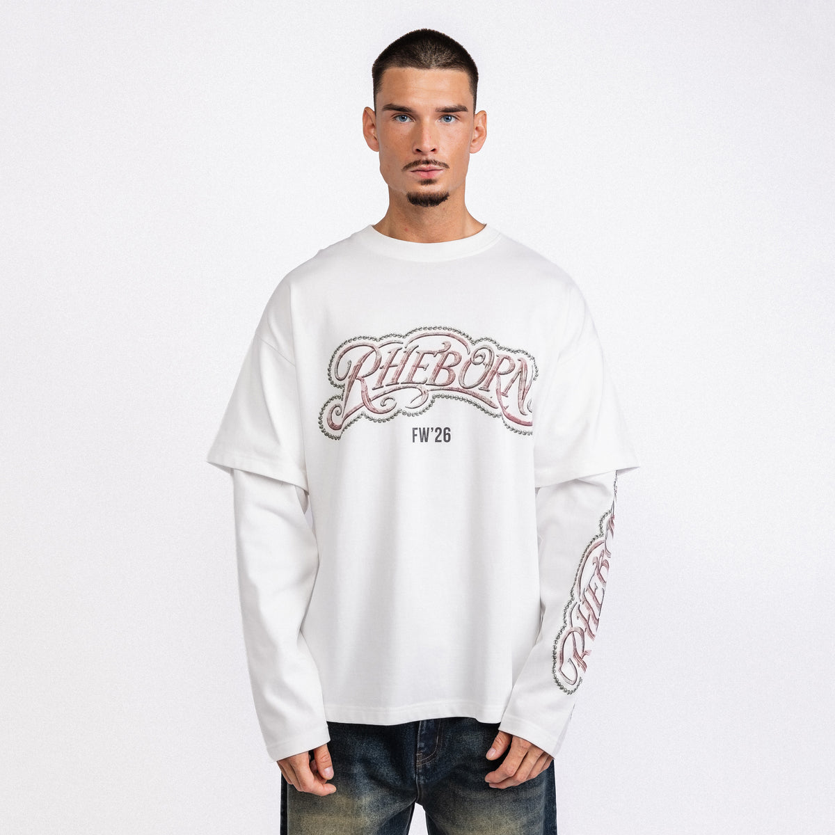 Key Logo Double Layer Longsleeve White (PRE ORDER)