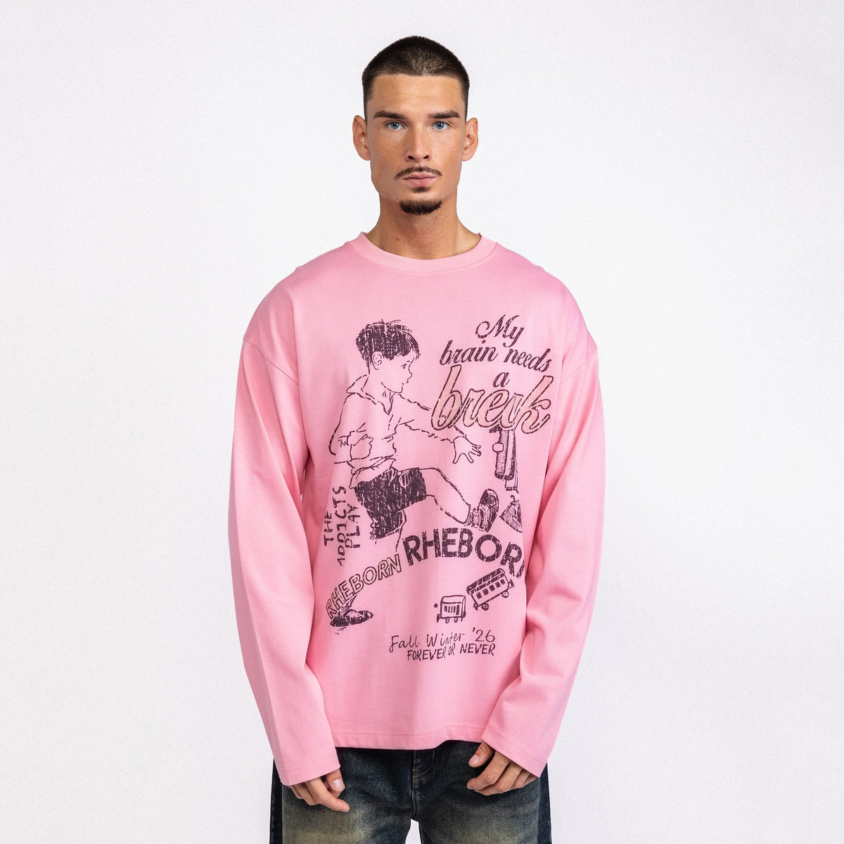 Brain Break Longsleeve Pink (PRE ORDER)