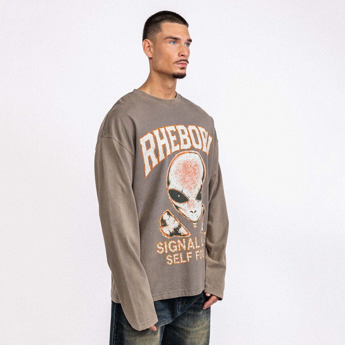 Signal Lost Longsleeve Vintage Washed Taupe (PRE ORDER)