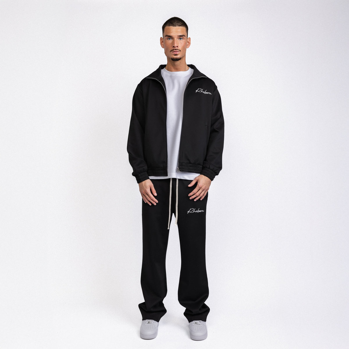 Handwritten Logo Tracksuit Black