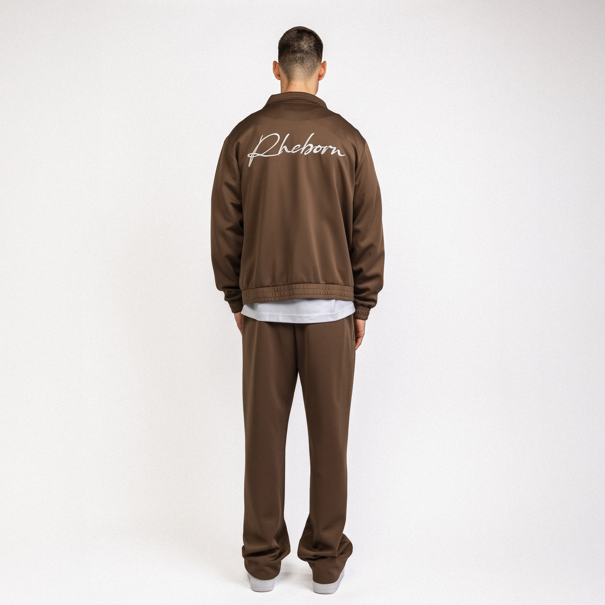Handwritten Logo Tracksuit Dark Brown