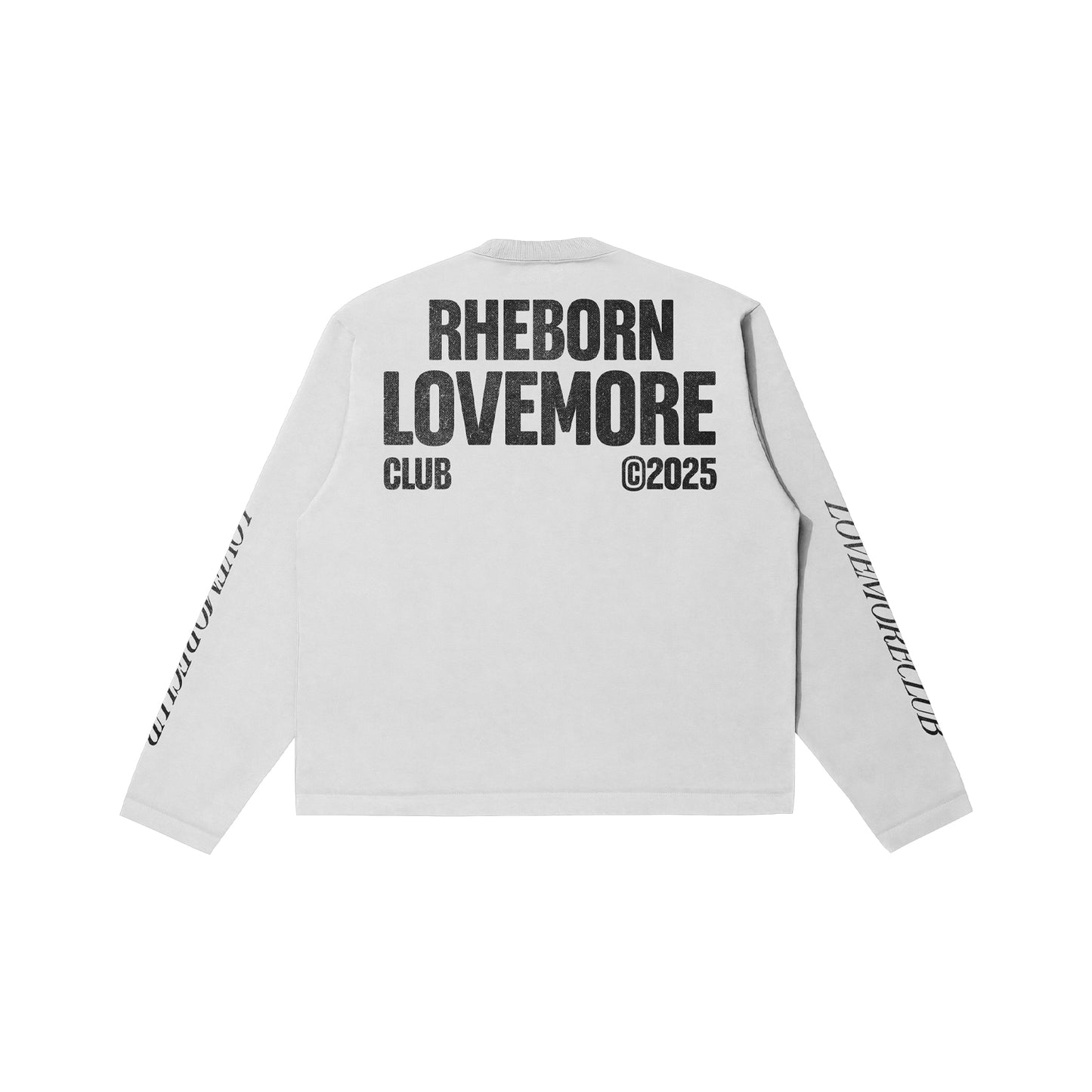 Love More Club Longsleeve White