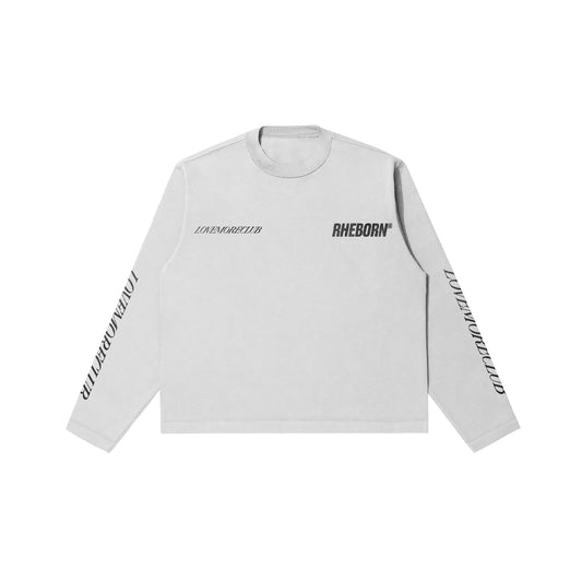 Love More Club Longsleeve White