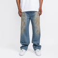 Dirty Washed Straight Leg Jeans