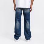Sand Washed Straight Leg Jeans