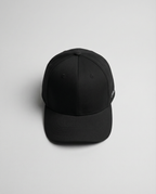 Handwritten Logo Nylon Baseball Cap in Black