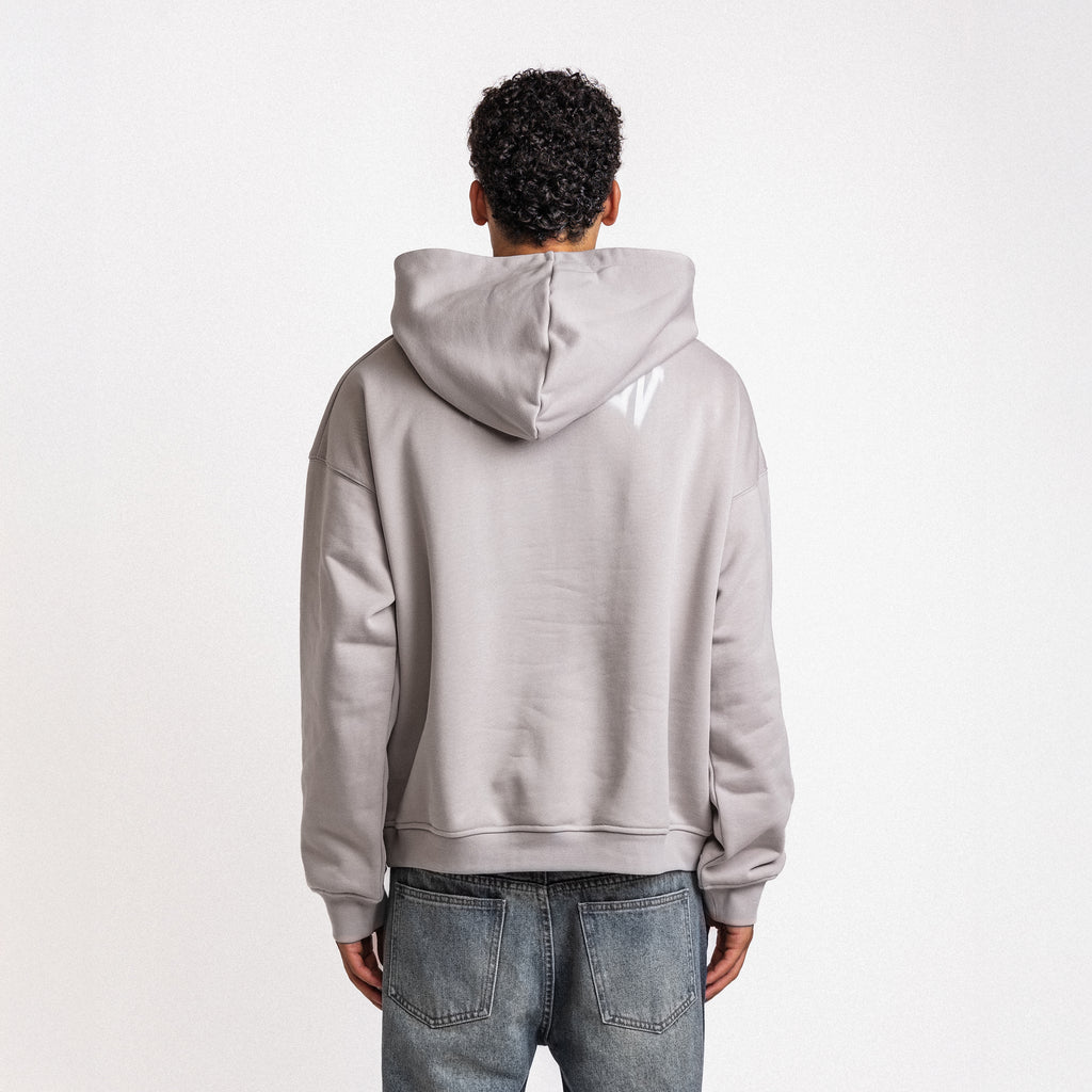 BLURRY FOREVER OR NEVER HOODIE GREY