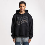 Love More Hoodie Black