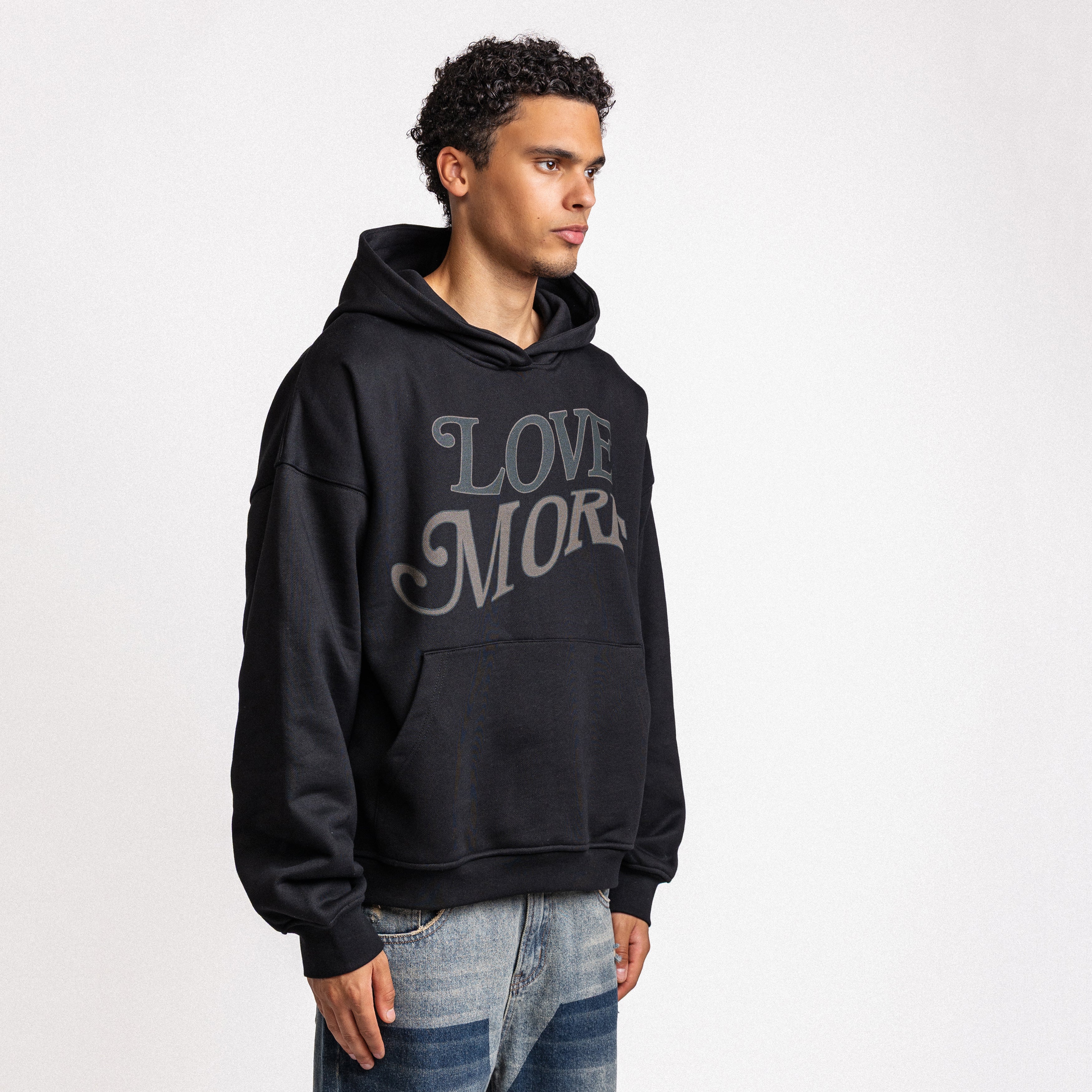 Love More Hoodie Black
