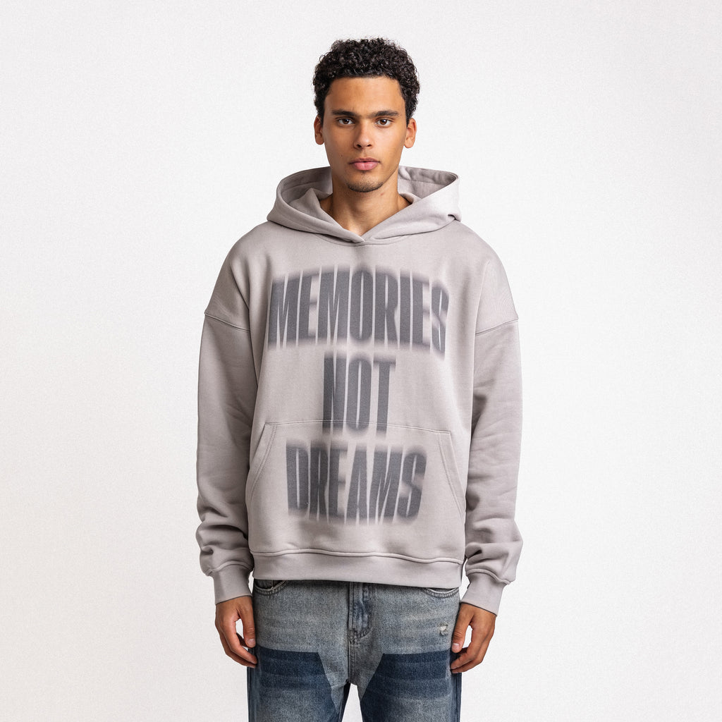 MEMORIES NOT DREAMS HOODIE GREY