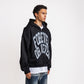 BLURRY FOREVER OR NEVER ZIP-UP HOODIE BLACK (PRE ORDER)