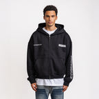 LOVE MORE CLUB  ZIP-UP HOODIE BLACK