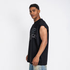 Love More Sleeveless Tee Black