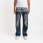 Carpenter Washed Straight Leg Jeans