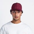 Handwritten Logo Nylon Baseball Cap in Burgundy (PRE ORDER)