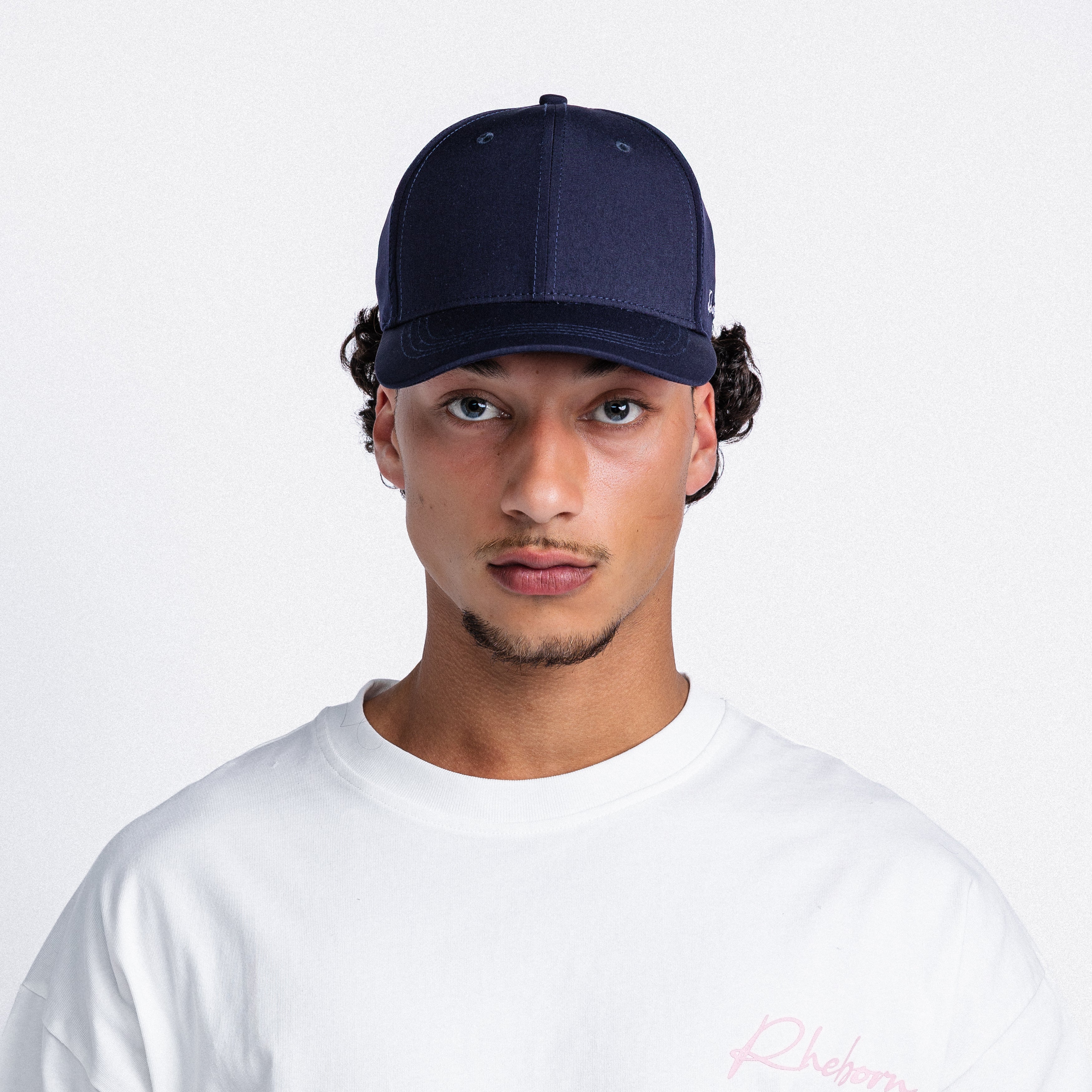 Handwritten Logo Nylon Baseball Cap in Navy (PRE ORDER)