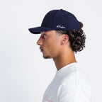 Handwritten Logo Nylon Baseball Cap in Navy (PRE ORDER)