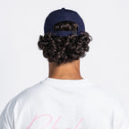 Handwritten Logo Nylon Baseball Cap in Navy (PRE ORDER)