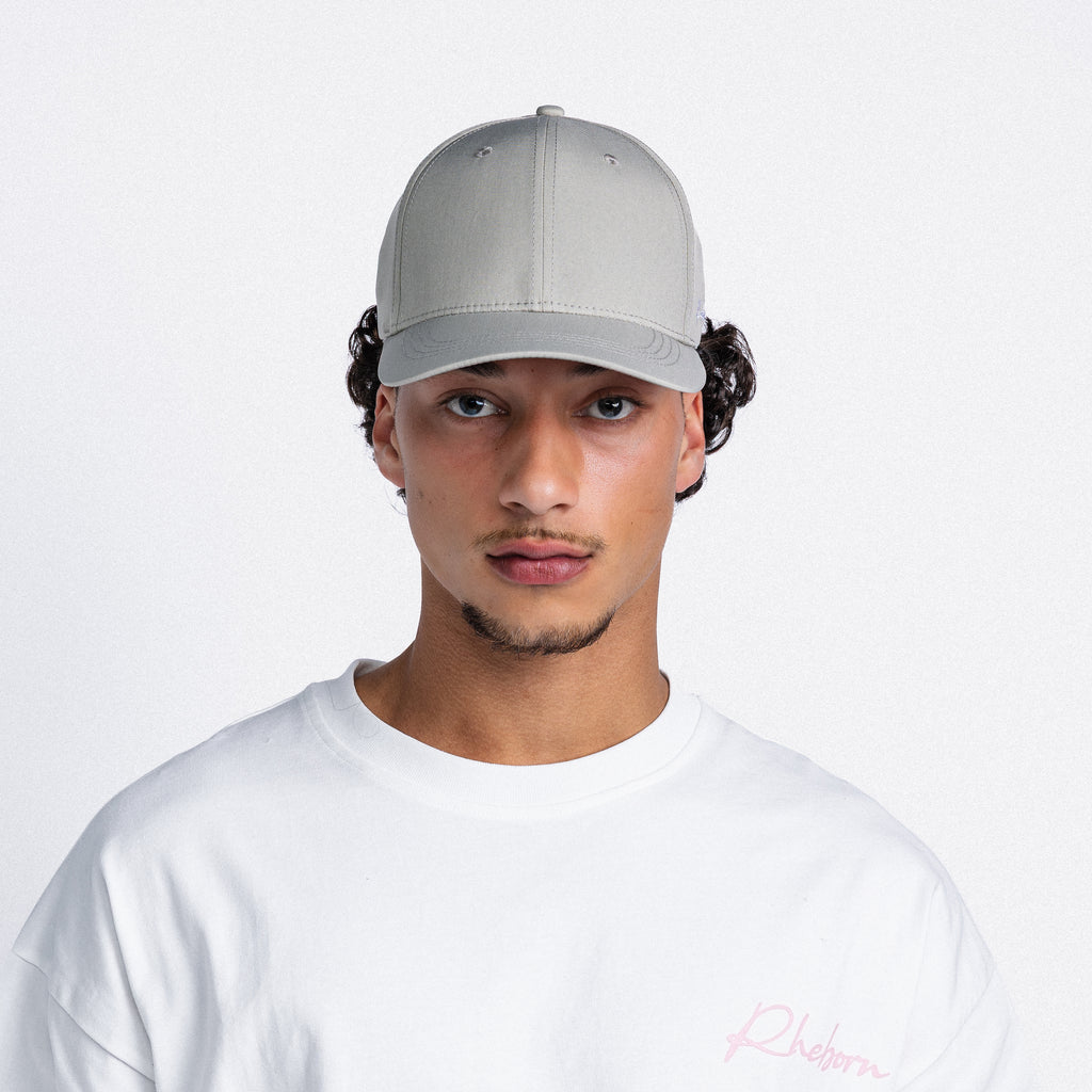 Handwritten Logo Nylon Baseball Cap in Sand (PRE ORDER)