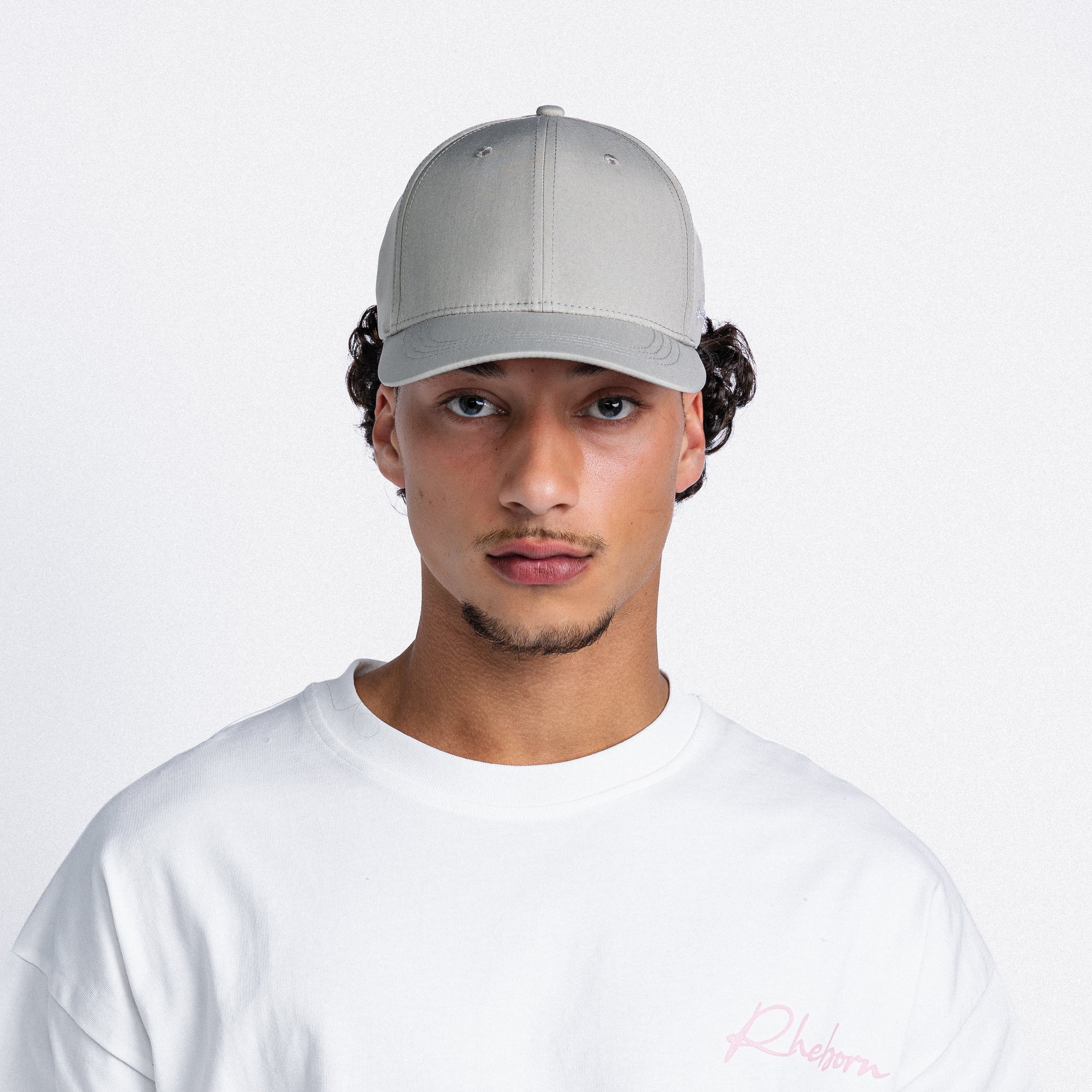 Handwritten Logo Nylon Baseball Cap in Sand (PRE ORDER)