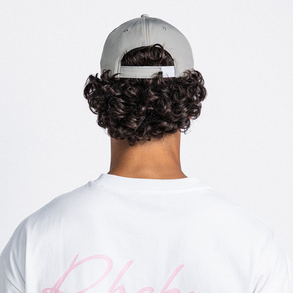 Handwritten Logo Nylon Baseball Cap in Sand (PRE ORDER)