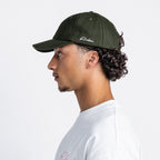 Handwritten Logo wool Baseball Cap In Dark Green (PRE ORDER)