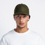 Handwritten logo wool baseball cap in Army Green (PRE ORDER)