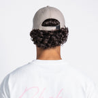 Handwritten logo wool baseball cap in Sand (PRE ORDER)