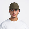 Handwritten Logo Nylon Baseball Cap in Army Green (PRE ORDER)